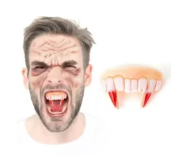 Protesi Vampire FX con zanne insanguinate