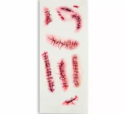 Punti di sutura e tatuaggi