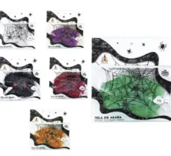 Ragnatela con ragni da 20 g in vari colori