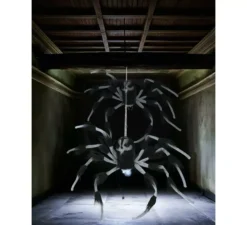 Ragno luminoso con suono e movimento da 80 cm