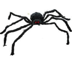Ragno peloso con luce 80 cm