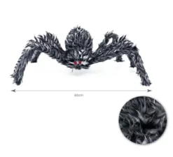 Ragno peloso grigio occhi rossi 60 cm