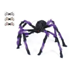 Ragno peloso viola e nero da 125 cm