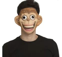 Ridendo maschera facciale scimmia