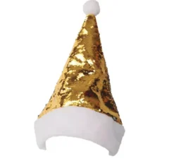 riflessioni Cappello da Babbo Natale Argento-oro Paillettes