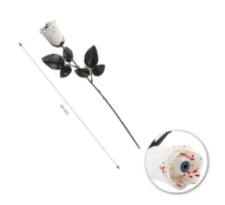 Rosa Bianca con Occhio 44 cm