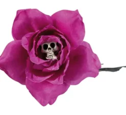 Rosa con teschio 42 cm