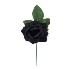 Rosa Flamenco Piccola nera 10 cm