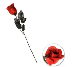 Rosa rossa con ragno