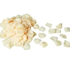 Sacchetto con 250 petali bianchi in tessuto