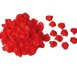 Sacchetto con 250 petali rossi in tessuto