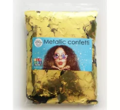 Sacchetto da 250 g di Confetti Color Oro quadrati 10x10 mm