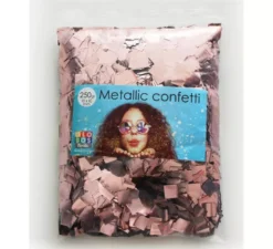 Sacchetto da 250 g di Confetti Quadrati Color Oro Rosa 10x10 mm