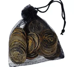 Sacchetto di 30 monete pirata