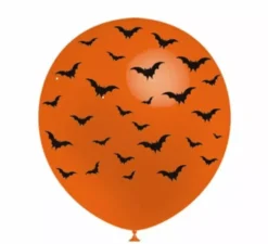 Sacchetto di 8 palloncini da pipistrello in 2 colori di 95 cm