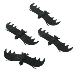 Sacchetto di 4 pipistrelli di 11 cm per Halloween
