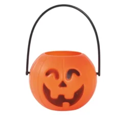 Sacchetto di 6 zucche di 7 cm per Halloween
