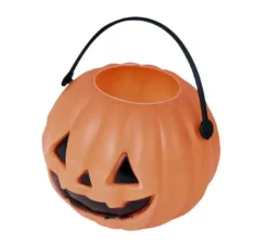 Sacchetto di 6 zucche di 7 cm per Halloween