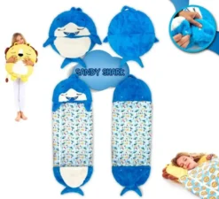 Sacco a pelo Shark Sandy con cuscino da 165 cm