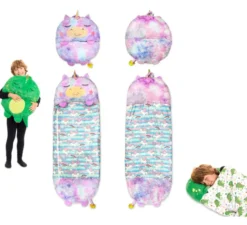 Sacco nanna Unicorno iridescente da 165 cm con cuscino
