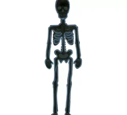 Sagoma di scheletro fluorescente 90x30 cm
