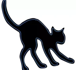 Sagoma gatto fluorescente 44x36 cm