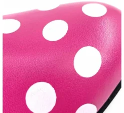Scarpa Sevillana con tacco fucsia con Pois Bianchi in numeri dal 22 al 41