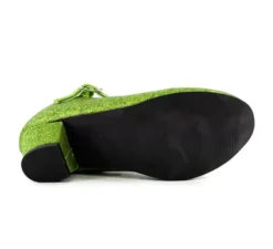 Scarpa Sevillana con tacco Glitter Green nei numeri dal 22 al 41