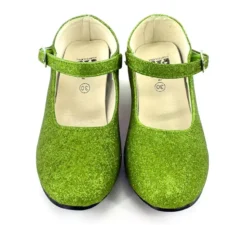 Scarpa Sevillana con tacco Glitter Green nei numeri dal 22 al 41