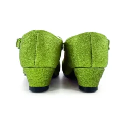Scarpa Sevillana con tacco Glitter Green nei numeri dal 22 al 41