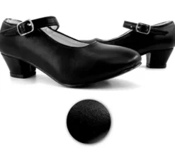 Scarpa Sevillano con tacco Nero nei numeri dal 20 al 41