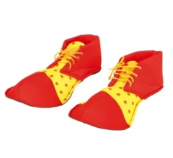 Scarpe da clown rosse e gialle da 26 cm. Bambini