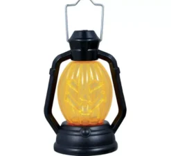 Scatola da 12 Lanterne Zucca con luce da 10 cm