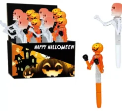 Scatola da 24 Penne da Boxe Halloween con Luce 18 cm