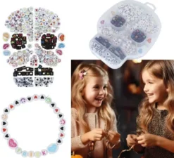 Scatola da 270 pezzi di teschio per braccialetti
