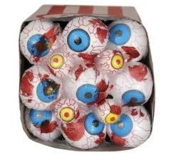 Scatola di popcorn con occhi insanguinati 9x8x16 cm