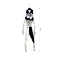 Scheletro Clown Arlecchino 40 cm