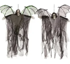 Scheletro da appendere con ali di 60 cm in 2 colori assortiti