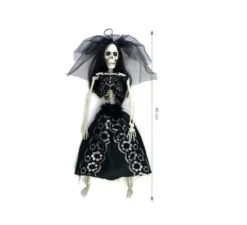 Scheletro della sposa nero da 40 cm