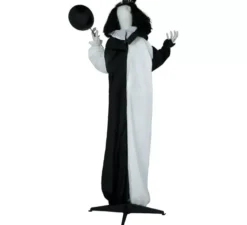 Scheletro di clown da 170 cm con suono, luce e movimento