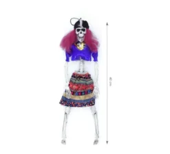 Scheletro di donna cartomante 40 cm