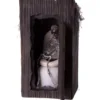 Scheletro in bagno con luce, movimento e suono di 13x13x25 cm