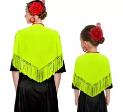 Scialle con frange in vari colori da 120x45