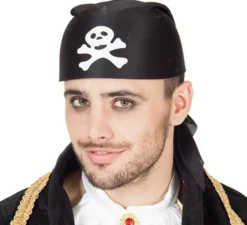 Sciarpa da pirata con teschio
