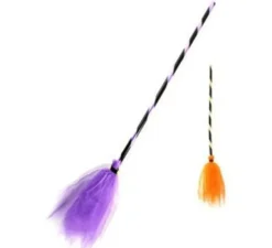 Scopa da strega in tulle da 90 cm