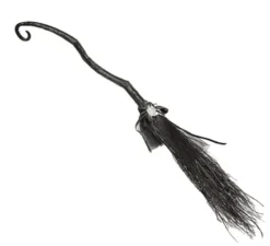 Scopa della strega con ragno nero 115 cm