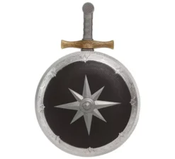 Scudo e spada medievale da 35 e 50 cm