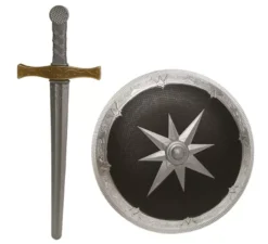 Scudo e spada medievale da 35 e 50 cm