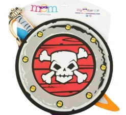 Scudo pirata e spada eva 35x42 cm