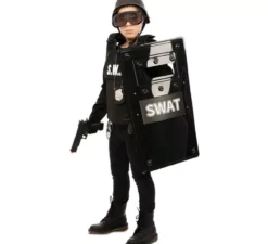 Scudo Swat Nero 66,5X38 cm